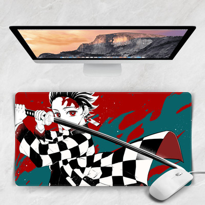 Replix Demon Slayer Anime Printed Mouse Pad for Laptop Non Slip Base Mousepad(Multicolor)