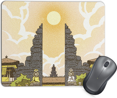 TrendoPrint MP55 Mouse Pad with Anti-Slip Rubber Base & Smooth Mouse Control Non Slip Base Mousepad(Multicolor)