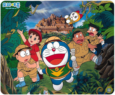PrintingZone Compatible Print Doraemon Mouse Pad (8 inch X 7 inch) (MP-56) Mousepad(Multicolor)