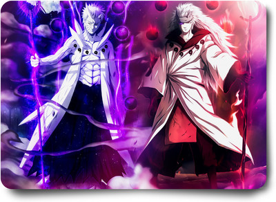 Replix Anime Mouse Pad (9 inch x 7 inch) - Naruto Madara & Obito Printed Mousepad Non Slip Base Mousepad(Multicolor)