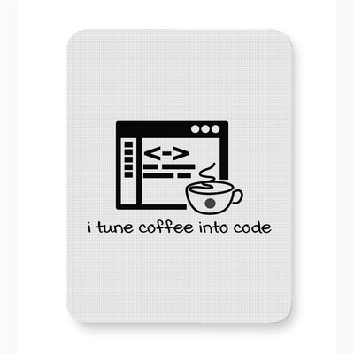 ICARUSBOX Icarus Box I Ture Coffee Into Code Mouse Pad Mat Anti-Slip Rubber Base Mousepad(Multicolor)