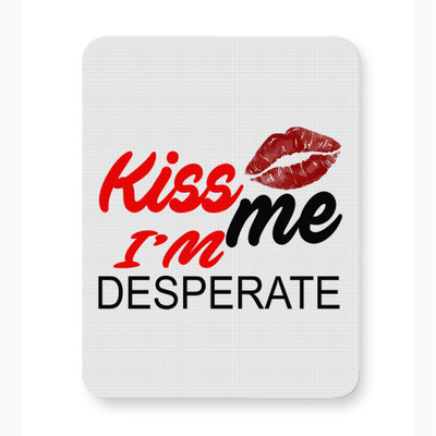 ICARUSBOX Icarus Box kiss me i'm desperate Valentine Mouse Pad Mat Anti-Slip Rubber Mousepad(Multicolor)