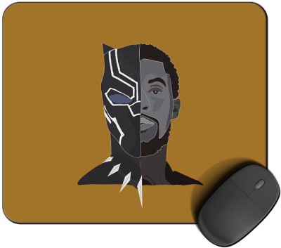 Kirmada Printed Black Panther X Human Mouse Pad Super Smooth Surface Marvel Mousepad(Multicolor)