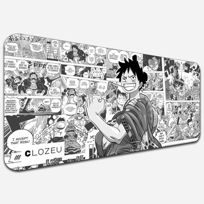 CLOZEU Mouse Pad, Large Extanded Desk Mouse Pad, Non-slip Spill-Resistant Mousepad(Black, White)