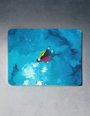 TheSlidingMouse Demonslayer Mousepad for gaming office Mousepad(Blue, Orange, White)