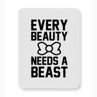 ICARUSBOX Icarus Box Every Beauty Needs a Beast Mouse Pad Mat Anti-Slip Rubber Base Mousepad(Multicolor)