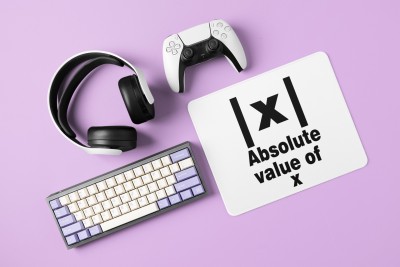 Rushaan Absolute value of X IxI - Printed Mousepads For Mathematics Lovers(20cm x 18cm) Mousepad(White)
