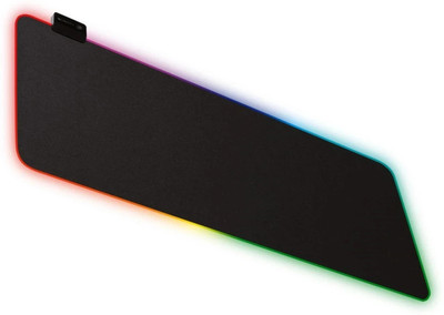 ZEBRONICS Blaze XL RGB Mouse Pad, Micro Weave, 13 RGB Modes, Anti-Slip Base Mousepad(Black)