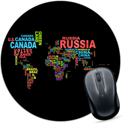 TrendoPrint Printed Circle Gaming Rubber Base Mouse Pad for Laptop & Desktop (Mc-40) Mousepad(Multicolor)