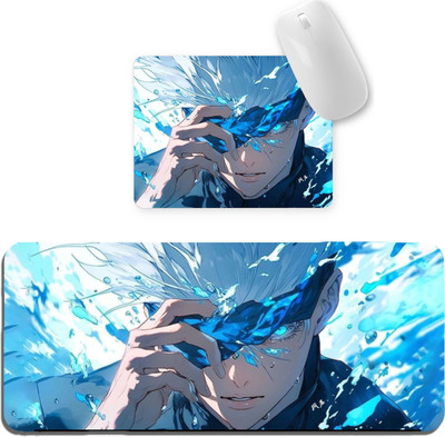 Aniithing Anime Printed Large Gaming XXL Extended Mouse Pad, Nonslip Base, Desk Mat Non Slip Base Mousepad(Blue)
