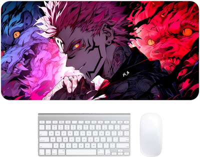 Kuavi Jujutsu Kaisen Premium Anime Extended Mouse Pad, Large Desk Mat (Design-2) Non Slip Base Mousepad(Multicolor)
