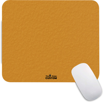 The Custom Crow Gaming Mouse Pad Non-Slip Rubber Base for Computer and Laptop Non Slip Base Mousepad(Mustard Yellow)