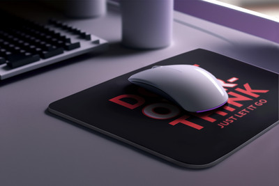 Epic Merch Don’t overthink Mousepad(Multicolor)