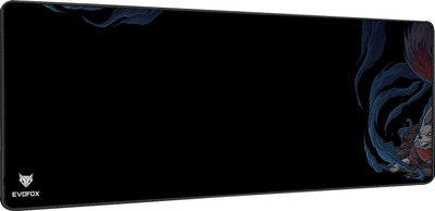 EVOFOX Falcon X85 Micro Textured Surface, Non-Slip Rubber Base Gaming Desk Non Slip Base Mousepad(Black)