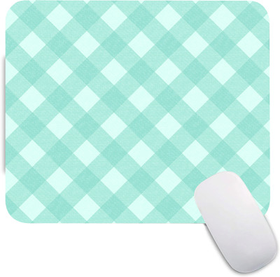 The Custom Crow Abstract Art Textured Mousepad(Green White)