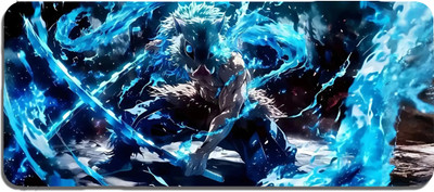 Shanime navar Gaming Mouse Pad XXL, Extended Anime Design, Large Mouse pad 23 X 11 inch Non Slip Base Mousepad(Blue)