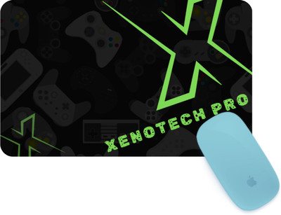 XENOTECH Pro Mouse Pad - (9x7.5 inch) Printed Mouse Mat Mouse Pad Non Slip Base Mousepad(Green, Red, Blue, White)