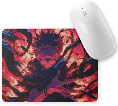 Shanime navar Anime Mouse Pad with Non slip-rubber Base, water resistance For Computer Laptop Non Slip Base Mousepad(Red)