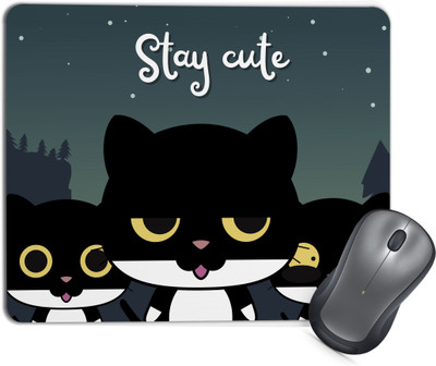 TrendoPrint MP88 Mouse Pad with Anti-Slip Rubber Base & Smooth Mouse Control Non Slip Base Mousepad(Multicolor)