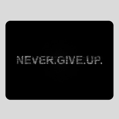 KAALPANIK MP-NeverGiveUp-03 Mousepad(Multicolor)