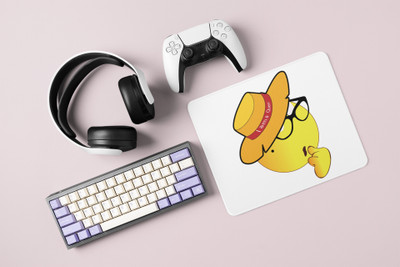 Rushaan I Am a Queen Emoji- Emoji Printed Mousepad For Emoji Lovers Non Slip Base Mousepad(White)