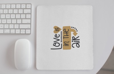 Rushaan Love Is In The Air...-Printed Mousepads Mousepad(White)