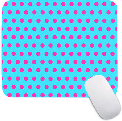 The Custom Crow Abstract Art Textured Mousepad(Blue Pink)