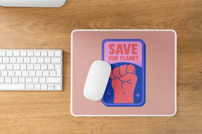 Epic Merch Save our planet Mousepad(Multicolor)