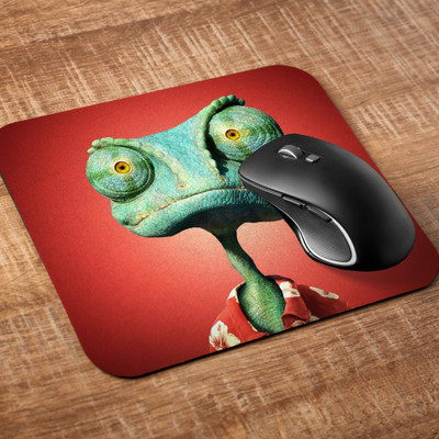 Printile CARTOON MOUSE PAD Mousepad(Green&Rad)