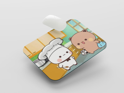 UNIARAWALAS Non-Slip Brain ,DUDU BUBU Cartoon MPM-152 Non Slip Base Mousepad(Black)