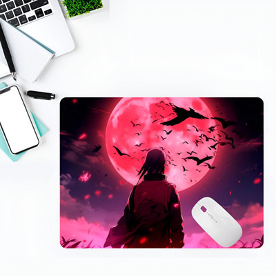 DFLEXPRINTS premium anime mouse pad 1pcs Mousepad(Red&Grey&Black, Multicolor)