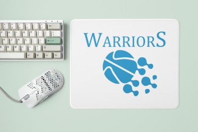 MiTrends Warriors Text - Printed Mousepads(20cm x 18cm) Mousepad(White)