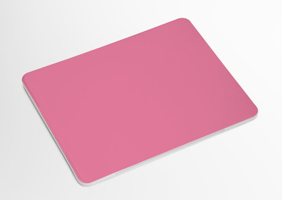 INFINITYLINES 9.5X7.9X0.12 Inch Non Slip Rubber Base Printed Non Slip Base Mousepad(Pink)