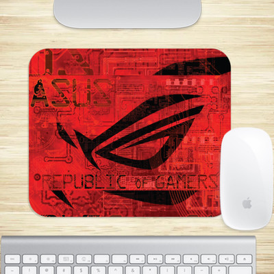 Saifihaan Creation Mouse Pad Gaming theme printed Lycra Cloth Nonslip Base Computer Accessory ASR03 Non Slip Base Mousepad(Multicolor)
