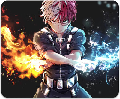 MITTRA INDIACRAFT Anime My Hero Todoroki Mouse Pad - Computer Printed Mousepad. Non Slip Base Mousepad(My Hero Academia Hero Todoroki)