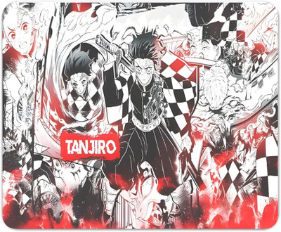 MITTRA Indiacraft Anime Tanjiro Non Slip Base Mousepad(Multicolor)