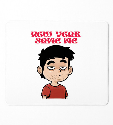 HopOffer Same Me, Men's Printed Sublimated Mousepad Non Slip Base Mousepad(White)