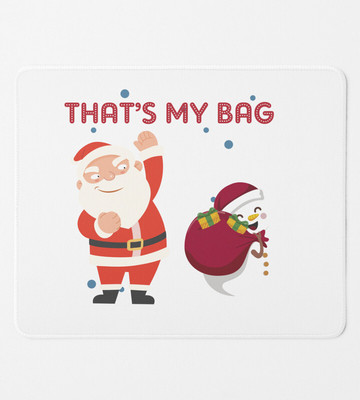 HopOffer Give Back Santa's Bag: Unique Crafted MousePad Non Slip Base Mousepad(White)