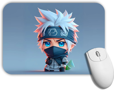 GROOFIEZ Anime Mouse Pad (9 inch x 7 inch) - Kakashi Cartoon Printed Mousepad Non Slip Base Mousepad(Multicolor)