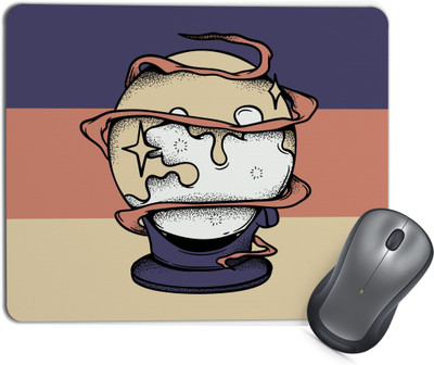 TrendoPrint MP35 Mouse Pad with Anti-Slip Rubber Base & Smooth Mouse Control Non Slip Base Mousepad(Multicolor)