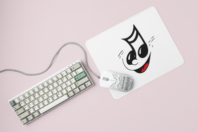 Rushaan Eighth node ( music node ) Printed Mousepads For Music Lovers Mousepad(White)