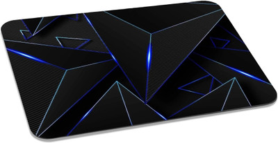 Ulmuk Designer Mouse Pad Non-Slip Rubber Base Mouse pad for Laptop & Desktop Mousepad(Blue, Black)