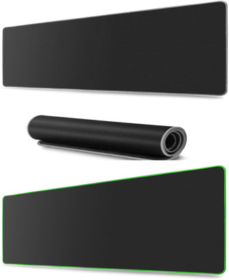 GULYGO BLK 600*300 MM LARGE PACK OF 2 Mousepad(Black)