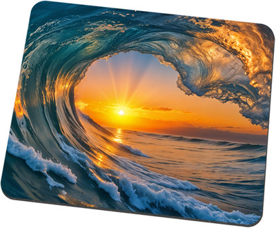 Parlin Gaming Mousepad Big Wave Non Slip Base Mousepad(Multicolor)