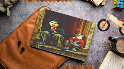 wrap craft Printed Designer Anti Skid, Thick Non-Slip Rubber Base Mouse Pad_128 Non Slip Base Mousepad(Multicolor)