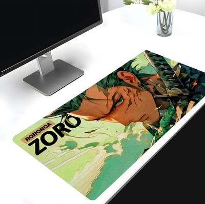 Eshaaver Laptop & Desktop Mat one piece Anime ZORO Printed & Spill Proof Non Slip Base Mousepad(Multicolor 3)
