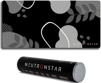 NEUTRONSTAR Elegant Series Cyber pattern 4 universal gaming Non Slip Base Mousepad(Smoky Black)
