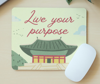 KLEDINGWINKEL LIVE LIFE Non Slip Base Mousepad(Multicolor)