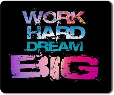 RAJEEC Work Hard Dream Big Quotes Printed Mouspad Mousepad(Multicolor)