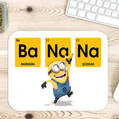 PrintingWorld Minions Banana Mousepad(Multicolor)
